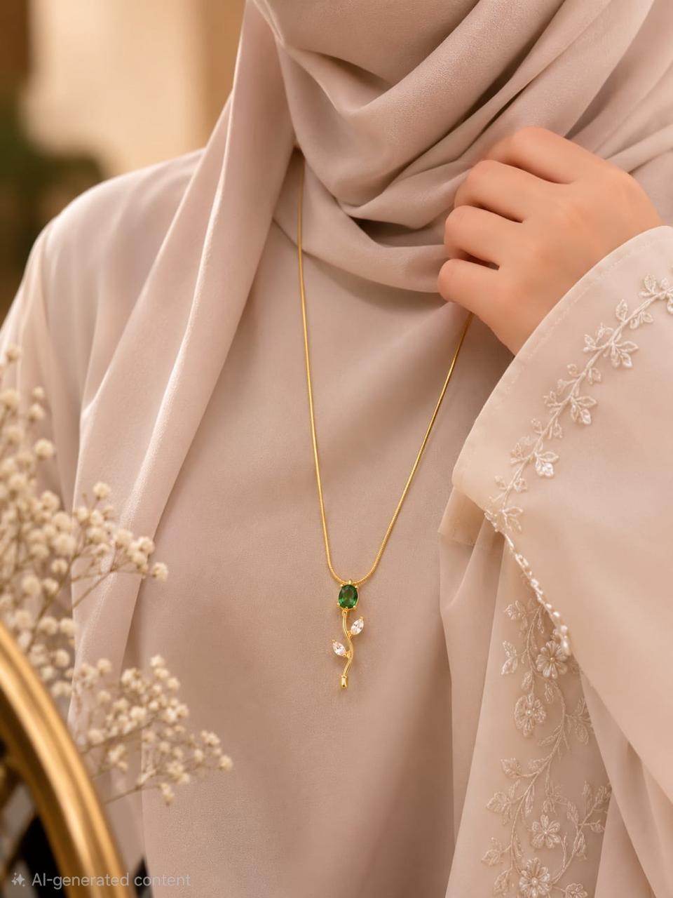 Emerald Dewdrop Necklace