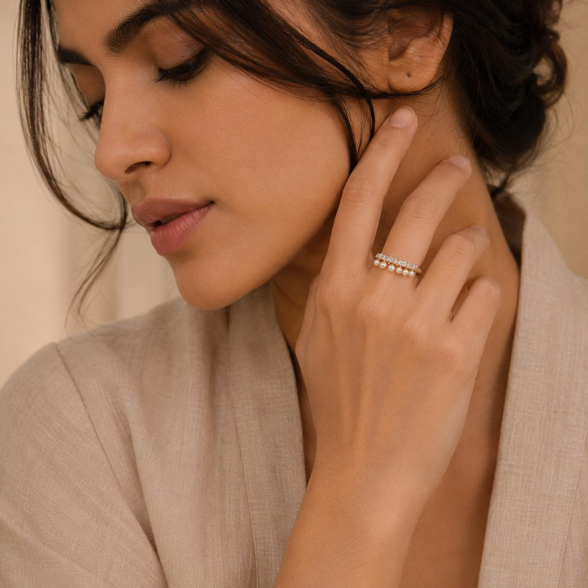 Liora Pear Elan Ring