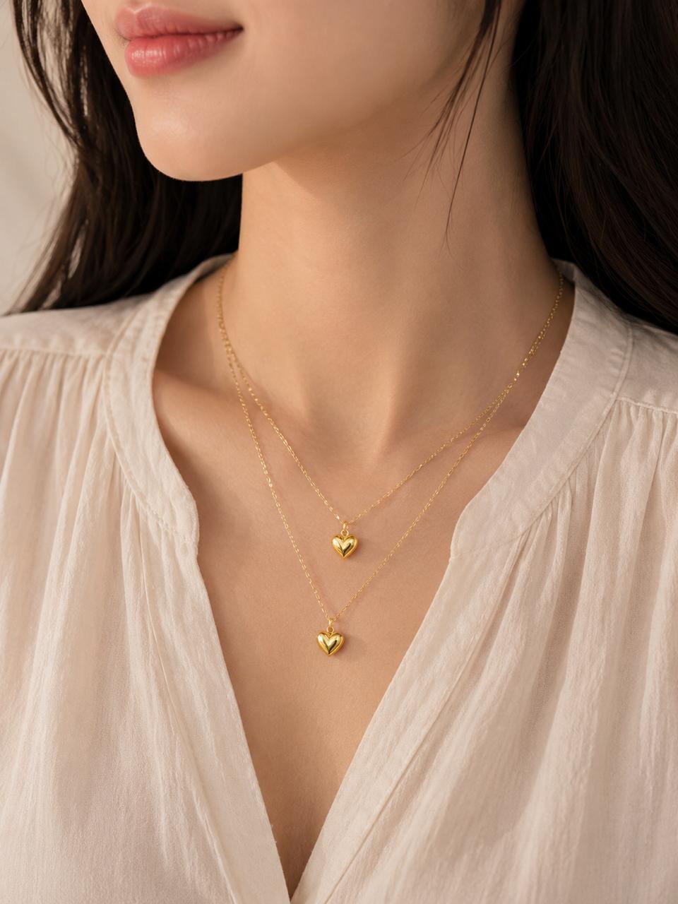 Liora Elan Heart Layered Necklace