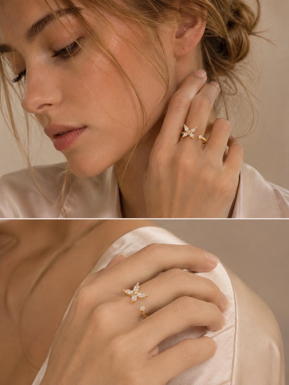 Amara Spark Butterfly Ring