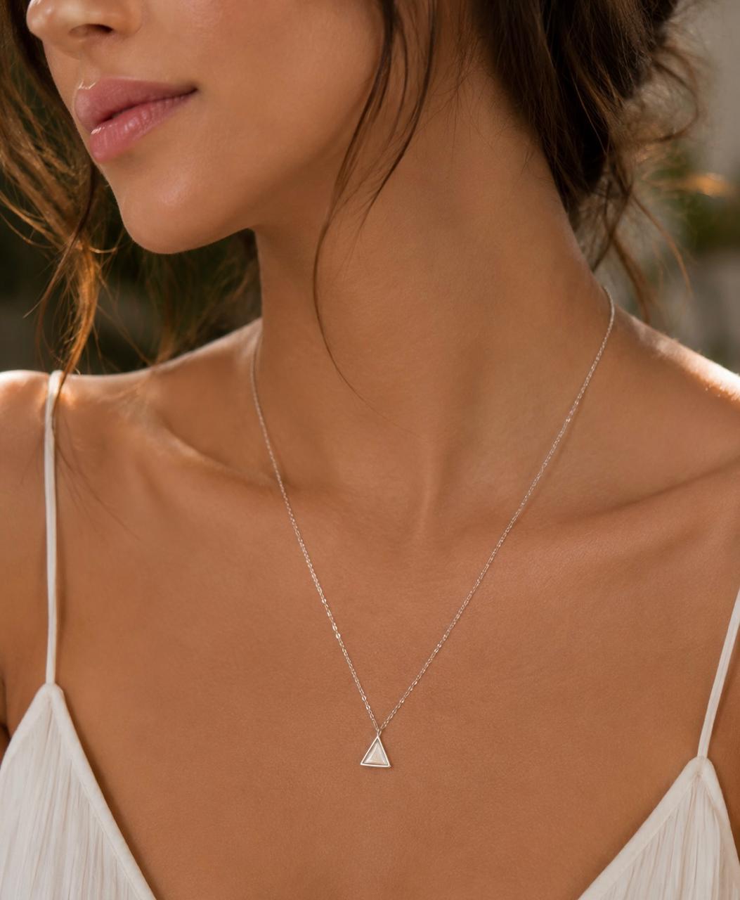 Liora Celeste Triangle Necklace